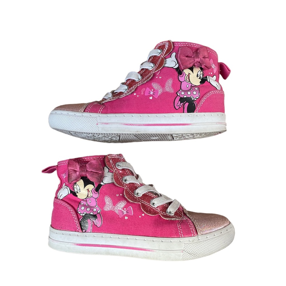 Disney Pink Minnie Mouse High-Top Sneakers